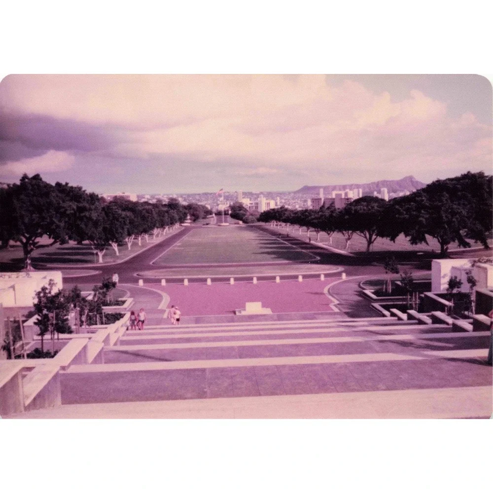 Vintage 1970s-80s Punchbowl Cemetery Honolulu Hawaii Photo Lot of 8 - Picture 8 of 8